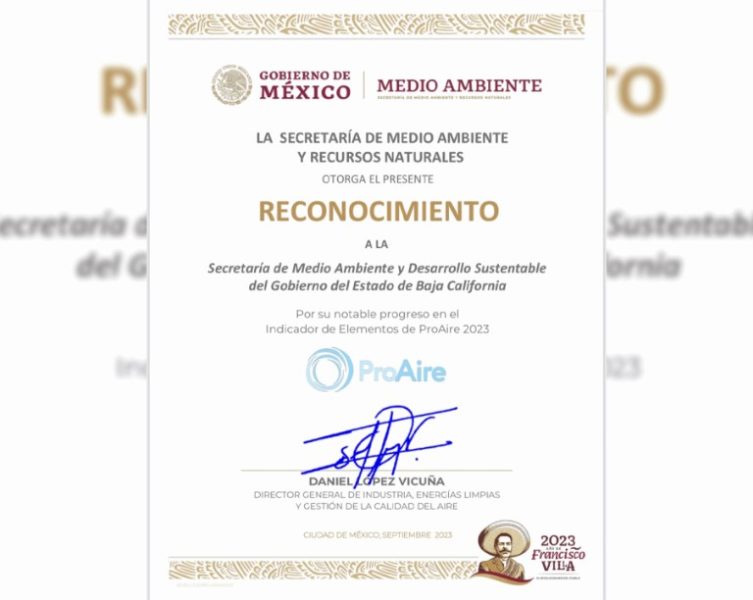 RECONOCE GOBIERNO FEDERAL ESTRATEGIAS PARA MEJORAR CALIDAD DEL AIRE EN BC: SMADS